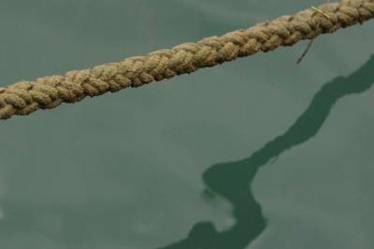 Photos.com/Photos.com/Getty Images The double braided section of an eye spliced rope features a braid with pairs of cord.