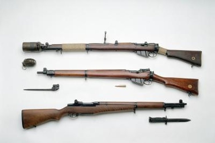 Jupiterimages/Photos.com/Getty Images Today's M1A Scout Squad rifle will take a number of scopes for different applications.
