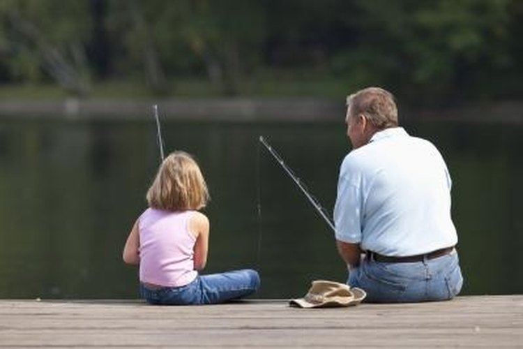 Comstock Images/Comstock/Getty Images Anglers of all ages use Thill balsa floats.
