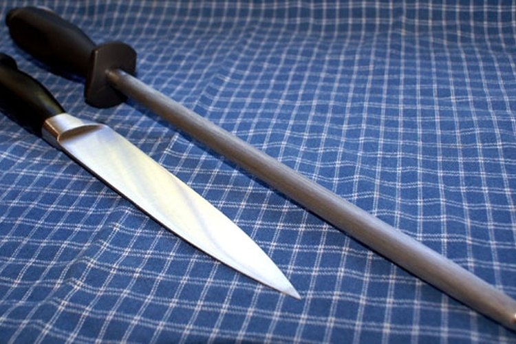 A sharpening rod or steel