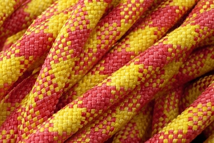 rope image by AnVer from Fotolia.com Poly Dacron ropes have dacron braid and poly cores.