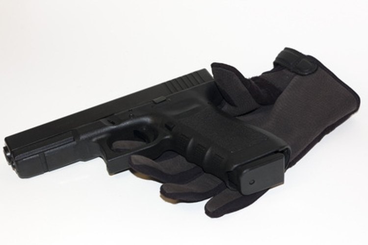 dangerous in the wrong hands image by John Steel from Fotolia.com Glock pistols are easy to aim and shoot.