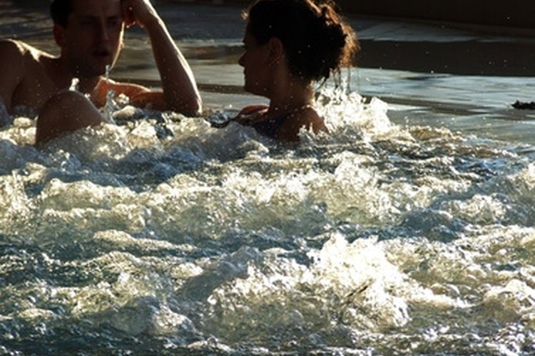 jacuzzi love image by .shock from Fotolia.com Adjust the hot tub jets until you get a stream you like