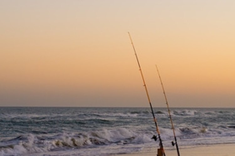 Fishing Rods at Nightfall image by Angel-Photos from Fotolia.com Fishing poles, hockey sticks and ski poles are all constructed with fiberglass sticks