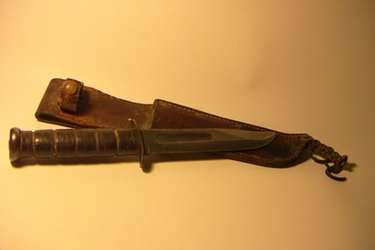 military knife image by robert mobley from Fotolia.com Military knives were referred to as Kabars whether they were produced by the company or not.
