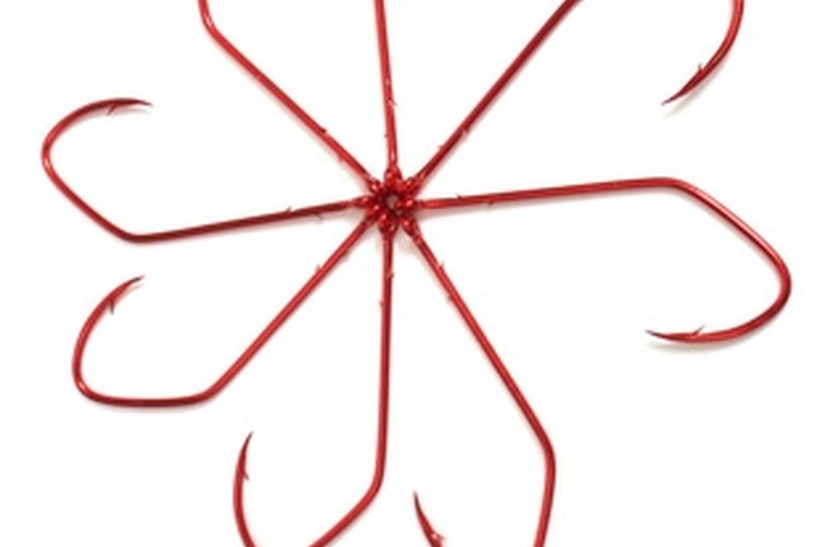 circle of red hooks image by Rick Sargeant from Fotolia.com Kahle hooks differ from a conventional J-hook.