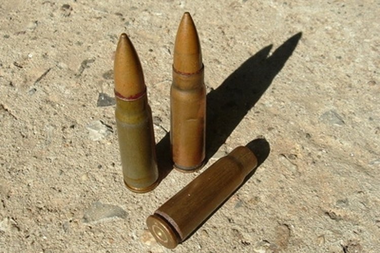 bullets image by Radoslav Lazarov from Fotolia.com Use caution when transporting and inspecting old cartridges.
