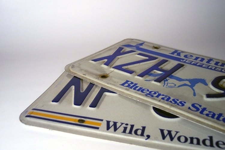 license plates image by timur1970 from Fotolia.com Campers around the country require up-to-date license plates.