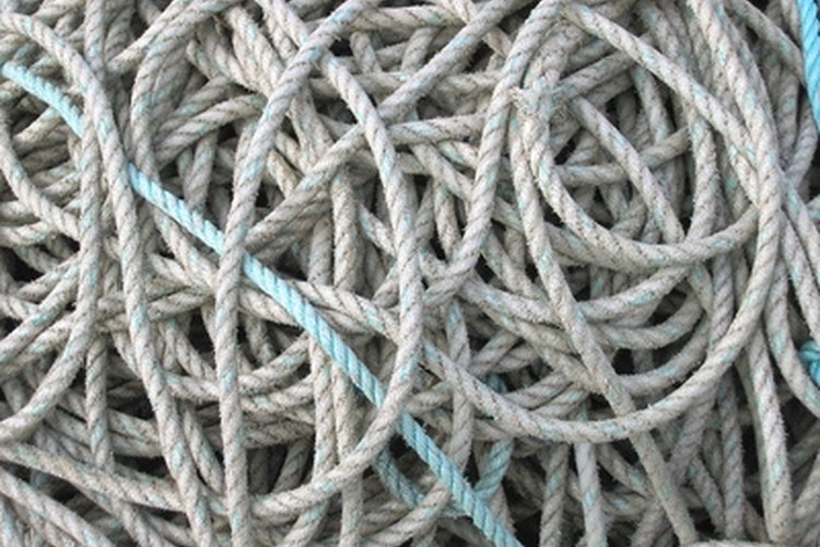 rope image by Edsweb from Fotolia.com Eliminate rope tangles with chain knotting