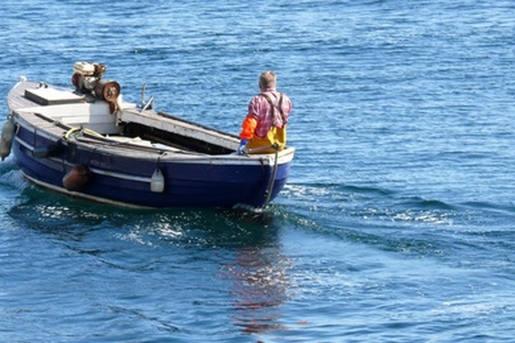 Fisherman on small boat image by Paula Gent from Fotolia.com Trolling motors allow anglers to concentrate on fishing, rather than operating a throttle, while trolling.
