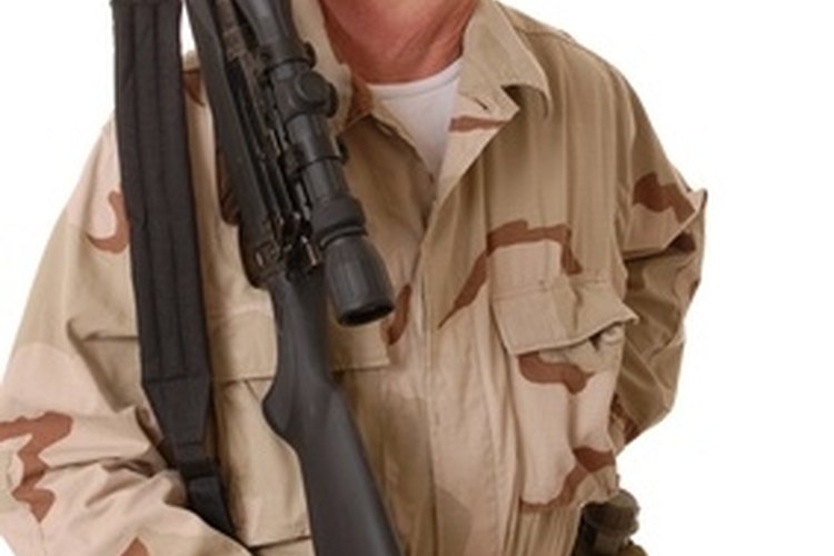 old soldier 9 image by Paul Moore from Fotolia.com Higher-powered rifle scopes can be adjusted for parallax.