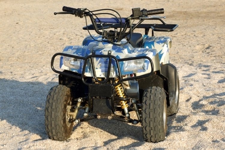 Small All Terrain Vehicle on a beach 2 image by Sergey Sukhorukov from Fotolia.com The size of an ATV engine can be discovered quickly by checking the surface of the engine cylinder.