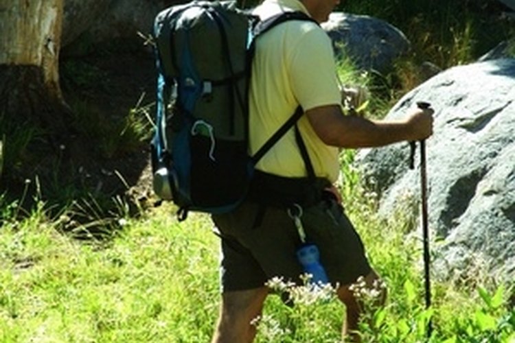 hiker image by Greg Pickens from Fotolia.com Side release buckles are often used on backpacks.