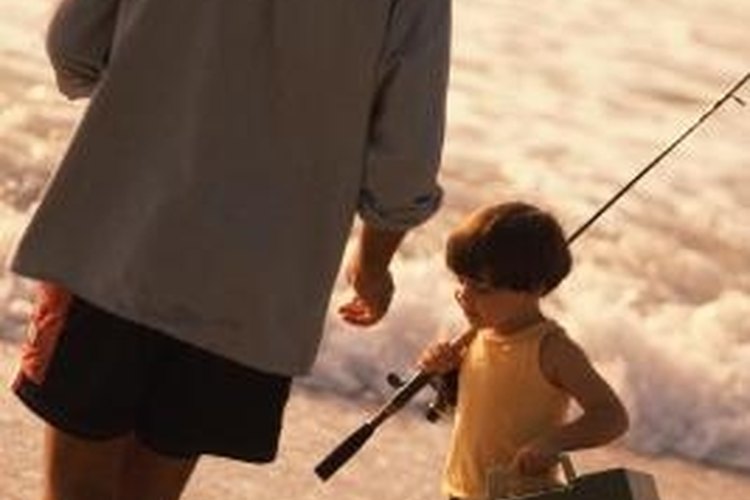 Stockbyte/Stockbyte/Getty Images Surf fishing with sand fleas