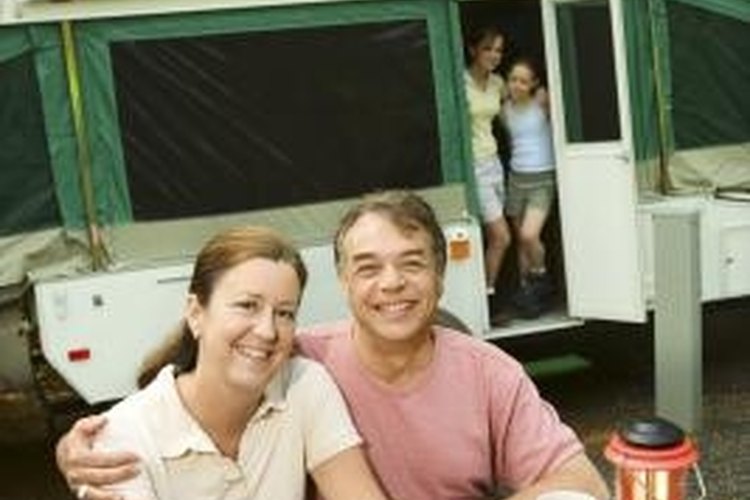 Thinkstock Images/Comstock/Getty Images Install an awning on your Starcraft pop-up camper.