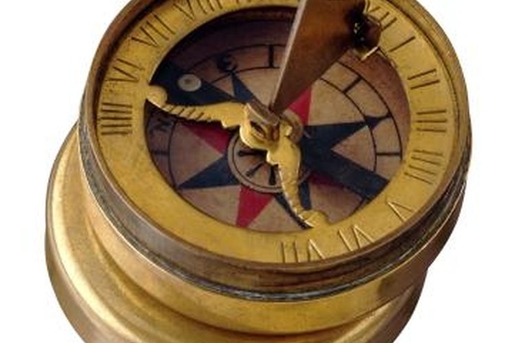 Brand X Pictures/Brand X Pictures/Getty Images People have relied on sundial compasses for hundreds of years.