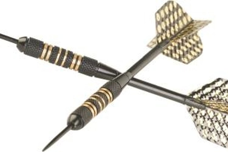 Hemera Technologies/PhotoObjects.net/Getty Images Normal darts can be used with the Unicorn dartboard.