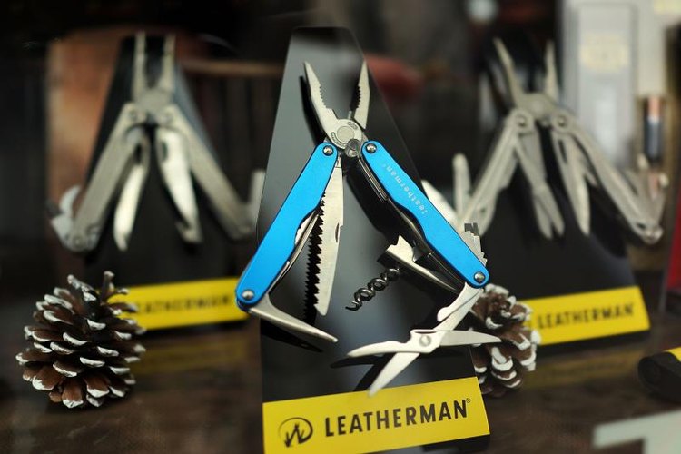 Spencer Platt/Getty Images News/Getty Images Leatherman knives.