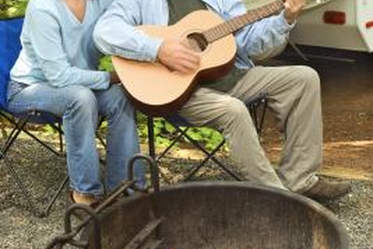 Thinkstock/Comstock/Getty Images Pop-up campers are portable and fit small campsites.