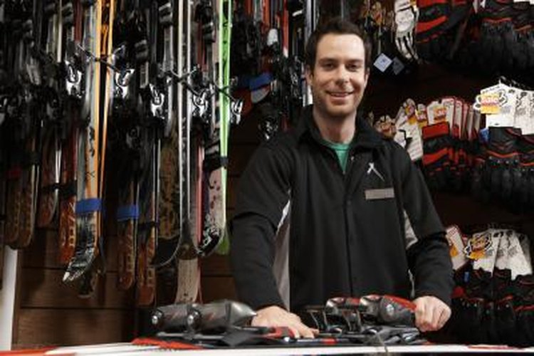 Thomas Northcut/Digital Vision/Getty Images Adjusting your ski bindings to your boots is very important before you go on the slopes.
