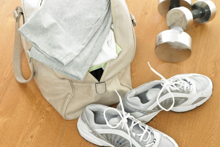 TongRo Images/TongRo Images/Getty Images Keep your gym gear dry with a waterproof canvas bag.