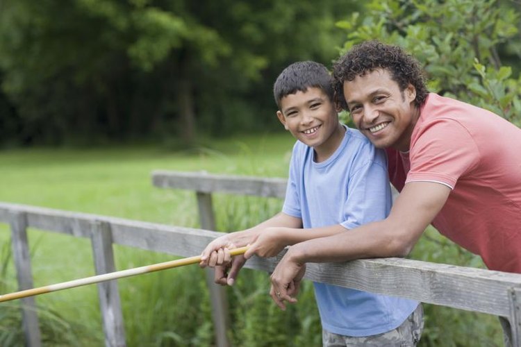 ERproductions Ltd/Blend Images/Getty Images Cane poles are great for teaching kids to fish near docks and piers.