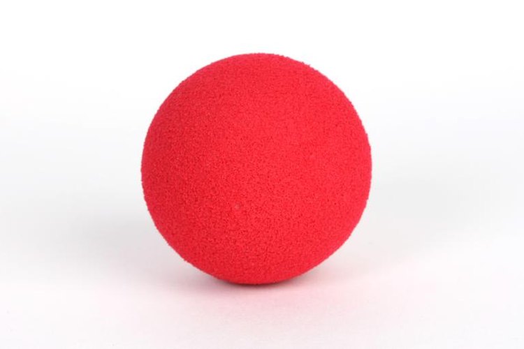 Daniel Cole/Hemera/Getty Images Gaga ball is played with a foam ball that resembles a kick ball.
