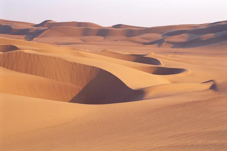 Thinkstock Images/Stockbyte/Getty Images Sand dunes in the desert.