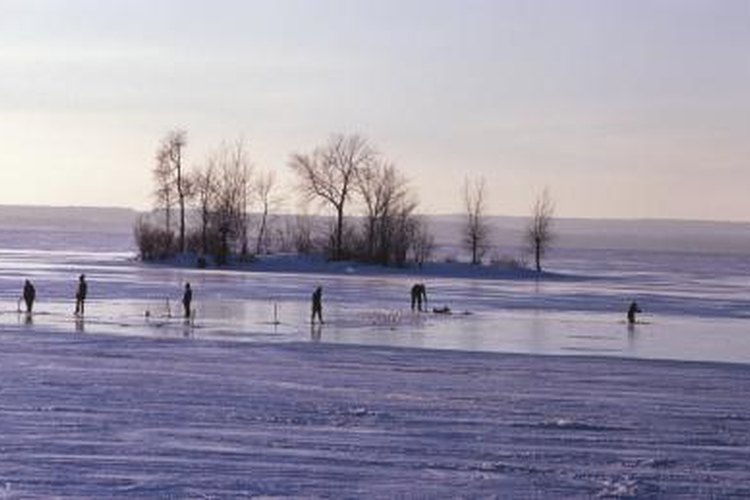 Hemera Technologies/AbleStock.com/Getty Images Block wind and snow with an ice shanty.
