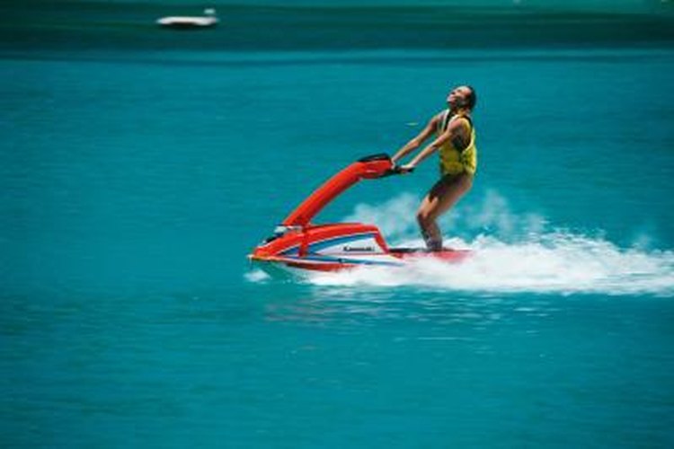 Jupiterimages/Photos.com/Getty Images Repair scratches and damaged areas on a Waverunner easily, so it looks new.