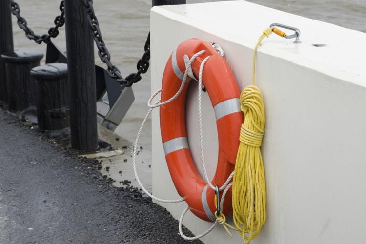 K-Paul/iStock/Getty Images Ring buoys are Type IV PFDs.