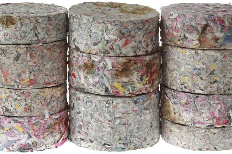 Suljo/iStock/Getty Images Paper briquettes are stackable for easy storage.