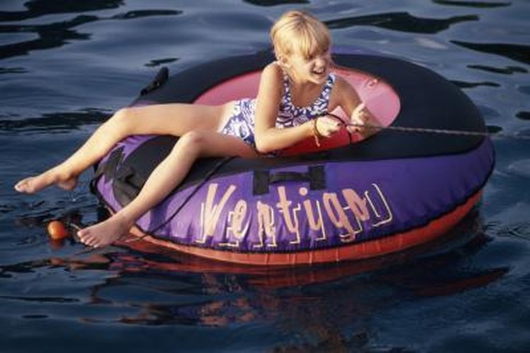 David De Lossy/Photodisc/Getty Images Towable tubes carry from one to several passengers.