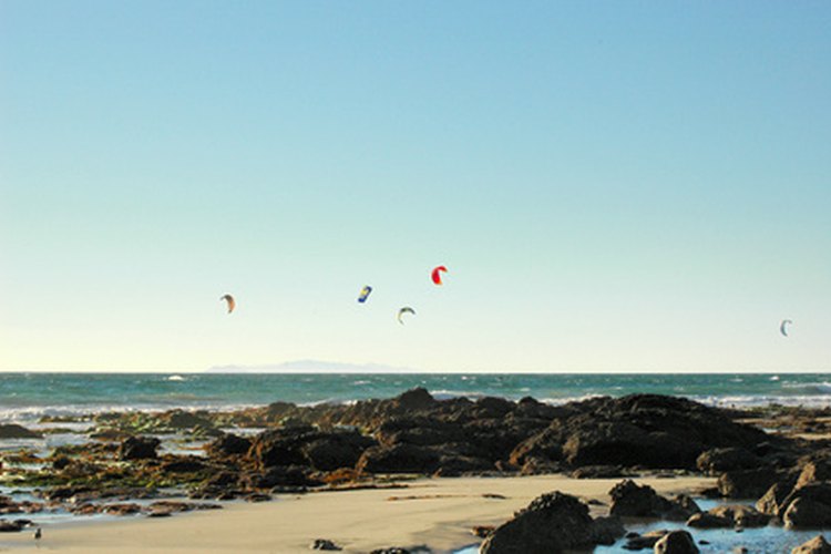 kite surfing in malibu image by Eric Amos from Fotolia.com The campground at Malibu Creek is a short drive to the beach.