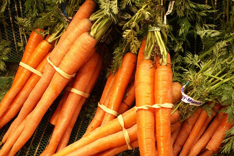 Las zanahorias son ricas en vitamina A.