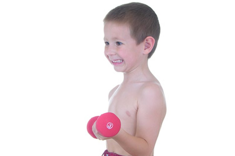 Ejercicios de gimnasio para niños.