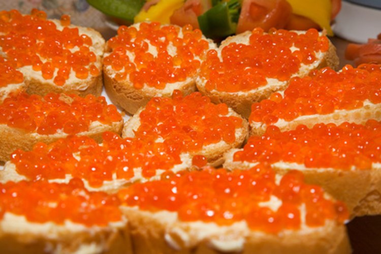 El alginato de sodio puede ser utilizado como un sustituto del caviar.