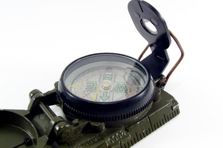 compass image by Sonar from Fotolia.com A lensatic compass will help you stay on track in the wilderness.