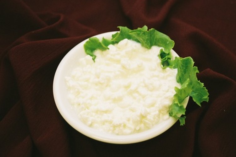 En el proceso de fabricar queso se separa el cuajo o la proteína caseína coagulada de la proteína del suero.
