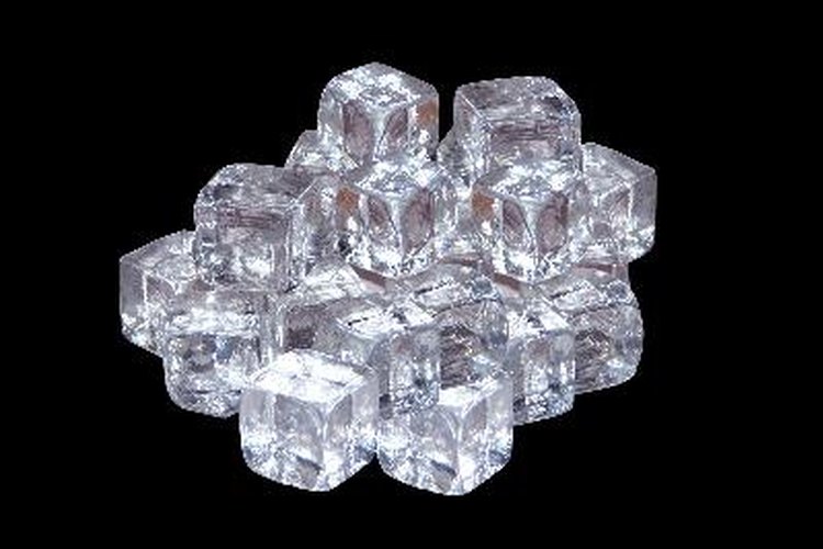 Cubos de hielo.