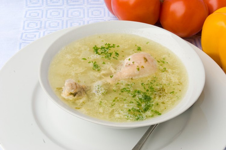 Sopa de pollo.