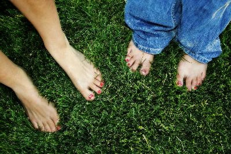 Los dedos cortos de los pies son dominantes.