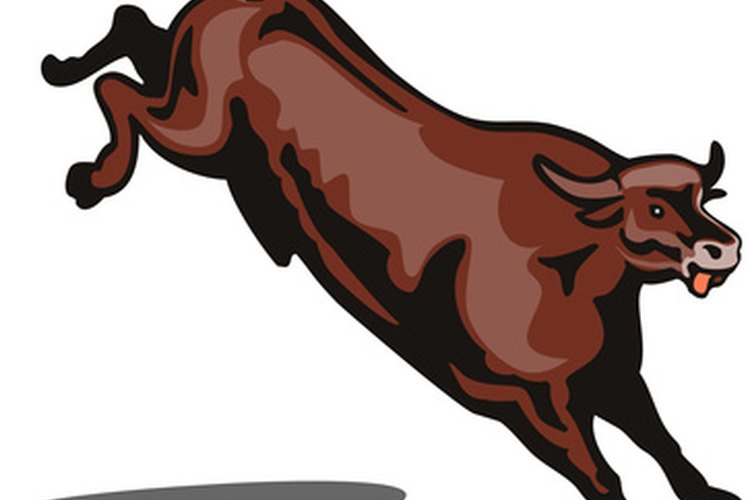 Bucking bull image by patrimonio designs from Fotolia.com Cowhides are a natural addition to Western, rustic or country motifs.