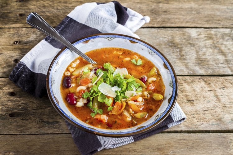 Sopa minestrone.