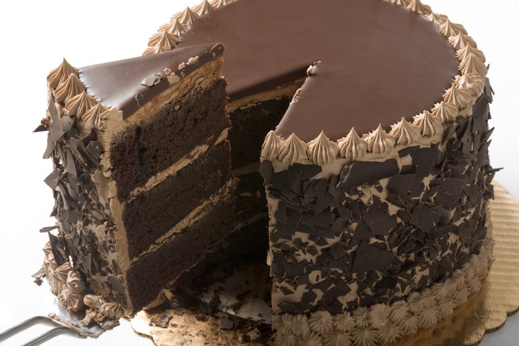 Pastel de chocolate.
