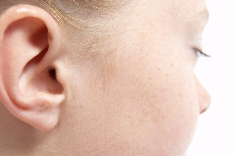 Un lóbulo de oreja sana