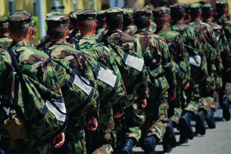 Las cinco divisiones militares tienen diferentes requisitos de peso.