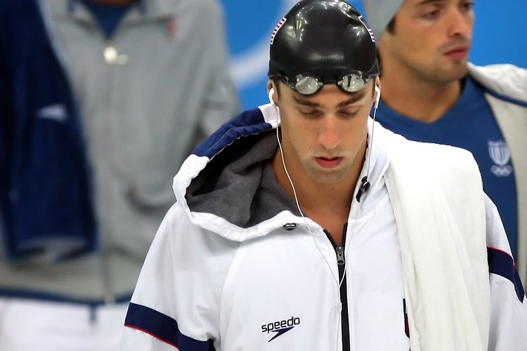 Michael Phelps disfrutaba escuchar música antes de competir.