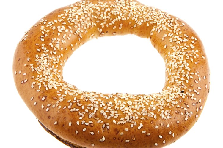 Bagel de grano entero.
