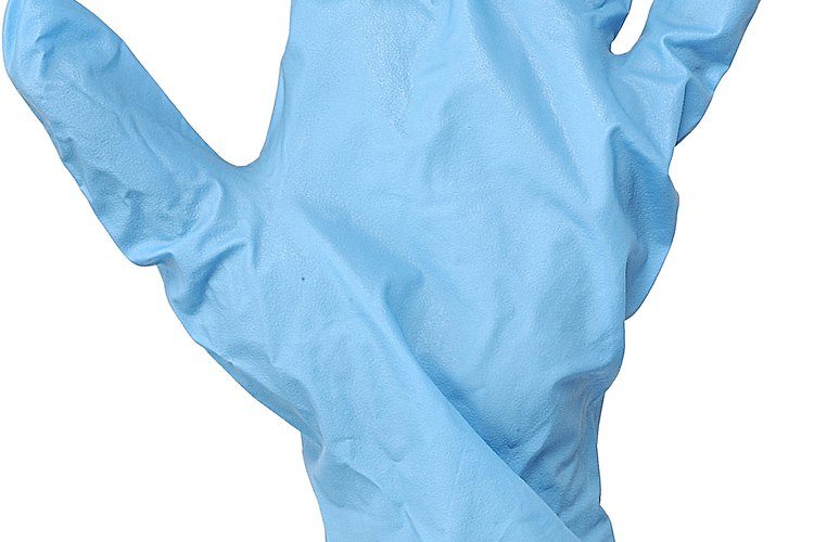 Guantes de látex.